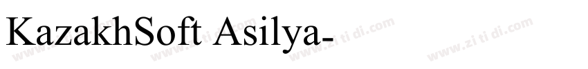 KazakhSoft Asilya字体转换